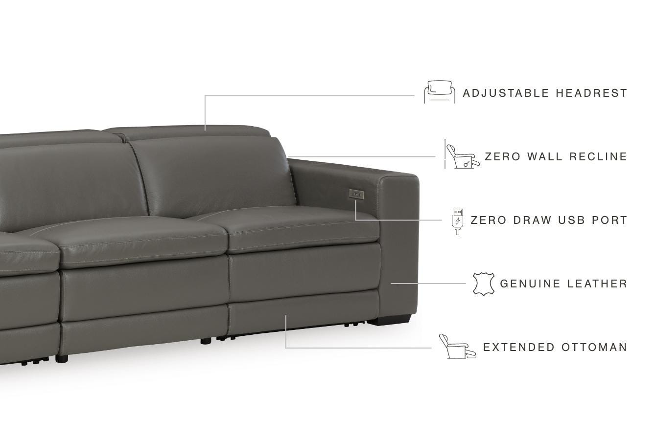 Texline 4-Piece Power Reclining Sofa - image 5