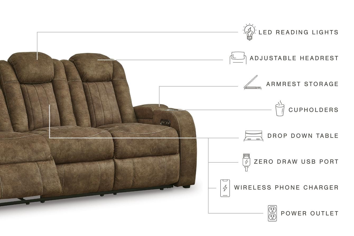 Wolfridge Power Reclining Sofa - image 6
