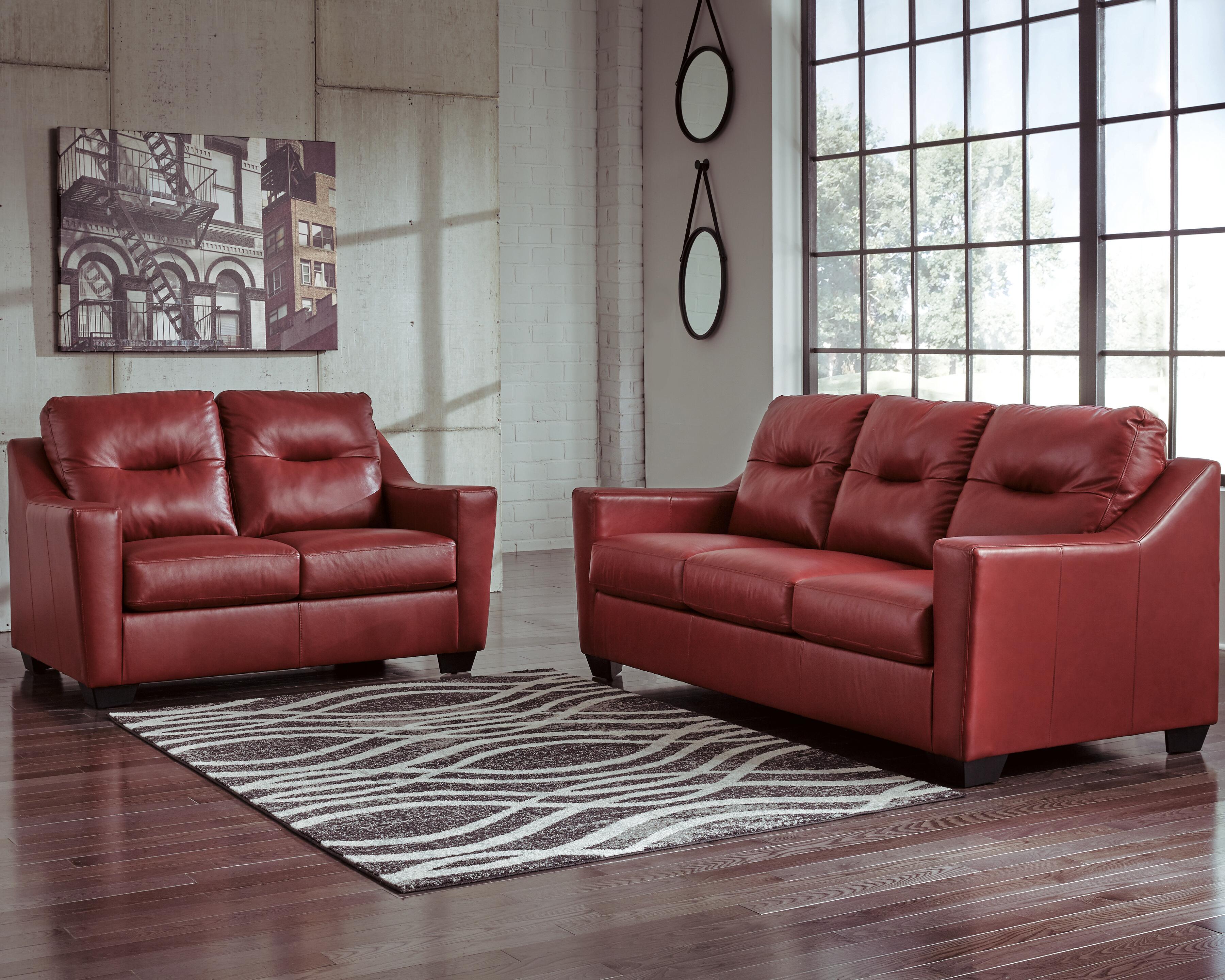 Kensbridge Sofa and Loveseat, Crimson, large