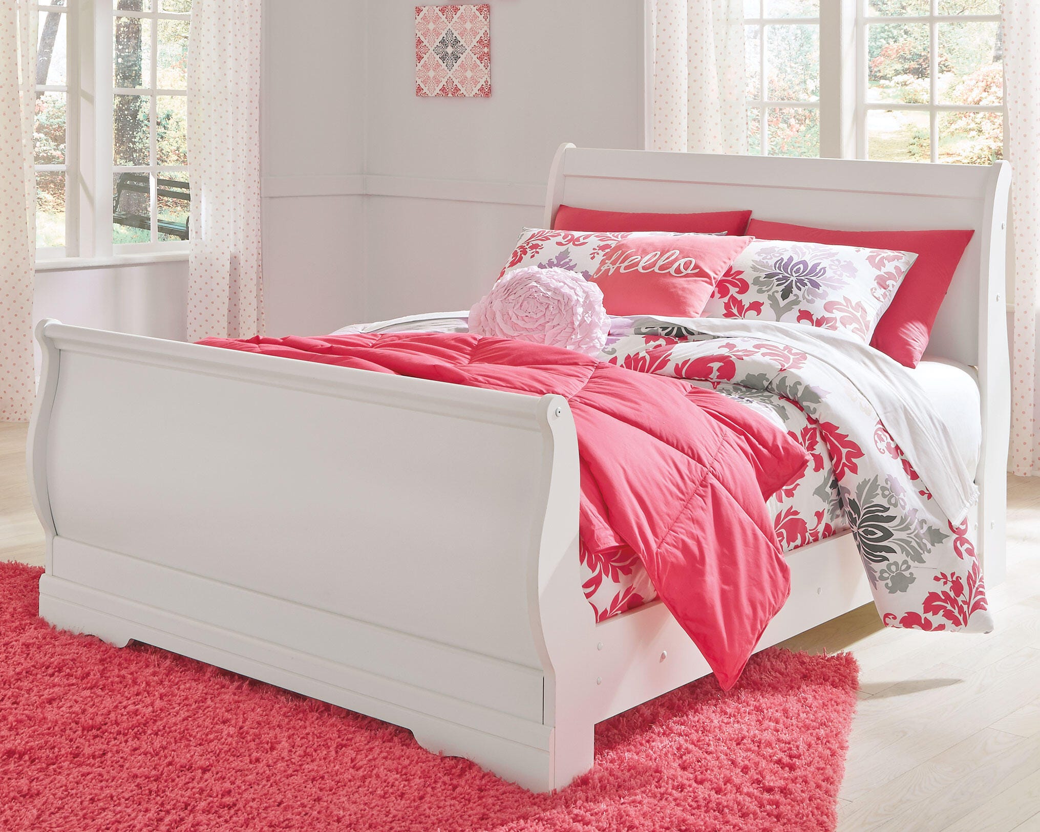 Anarasia Full Sleigh Bed, Dresser and Nightstand - image 3
