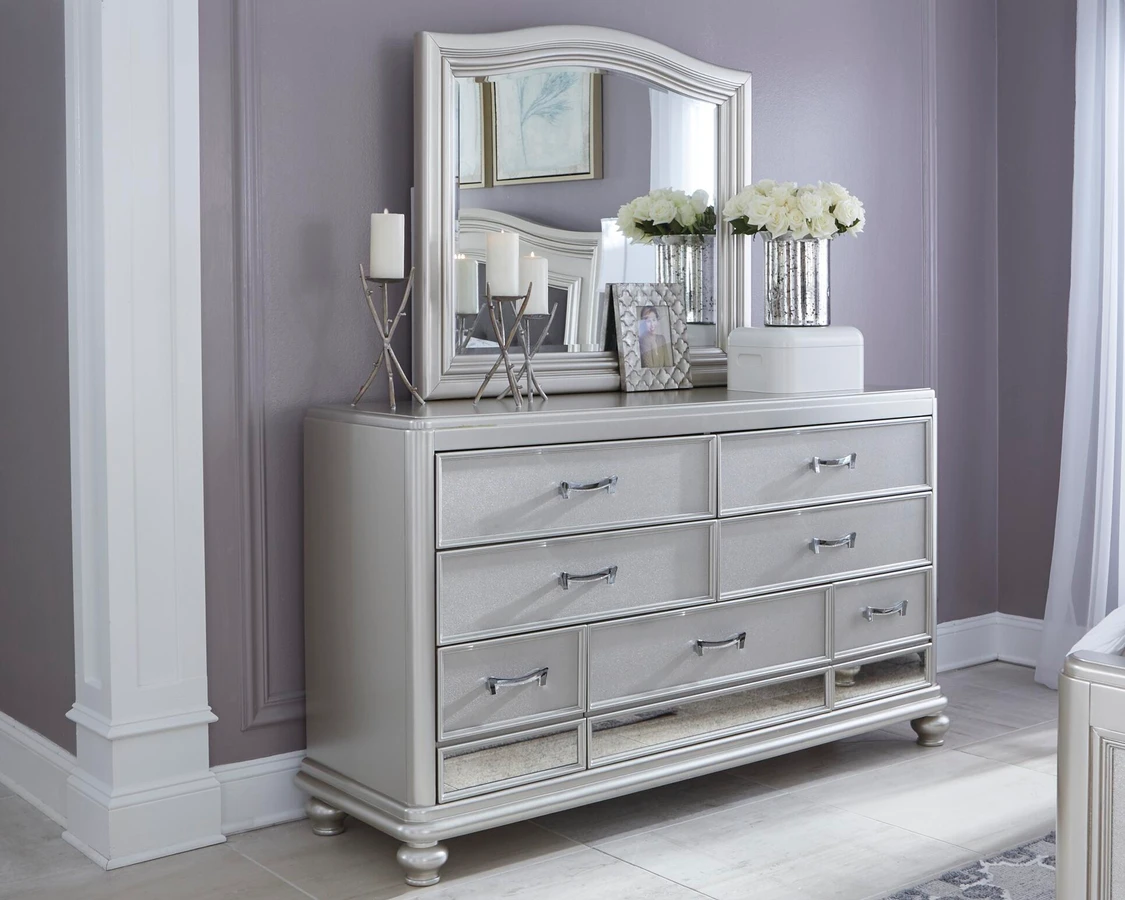coralayne silver dresser Coralayne 7 Drawer Dresser