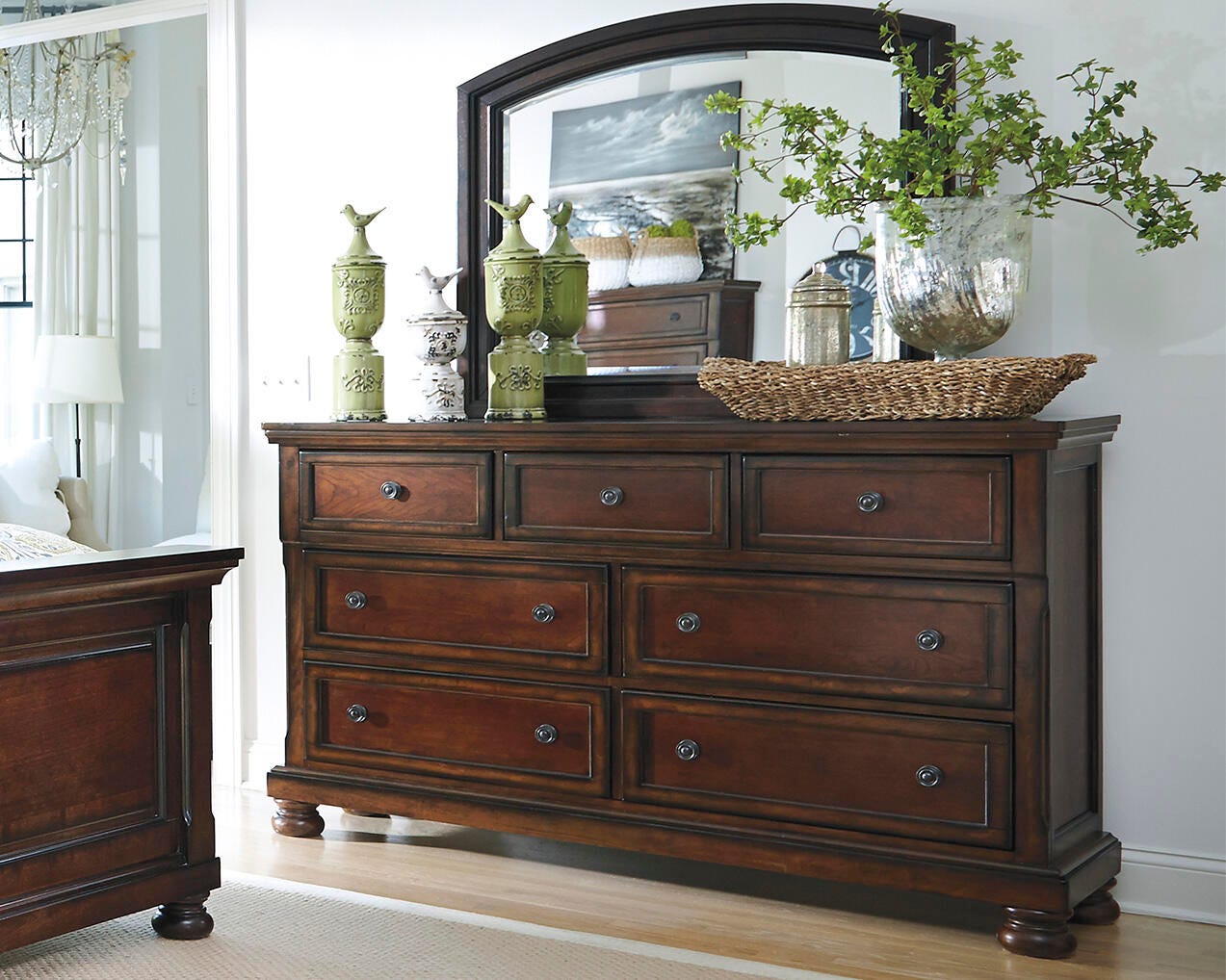 Porter Queen Panel Bed, Dresser, Mirror and Nightstand - image 14