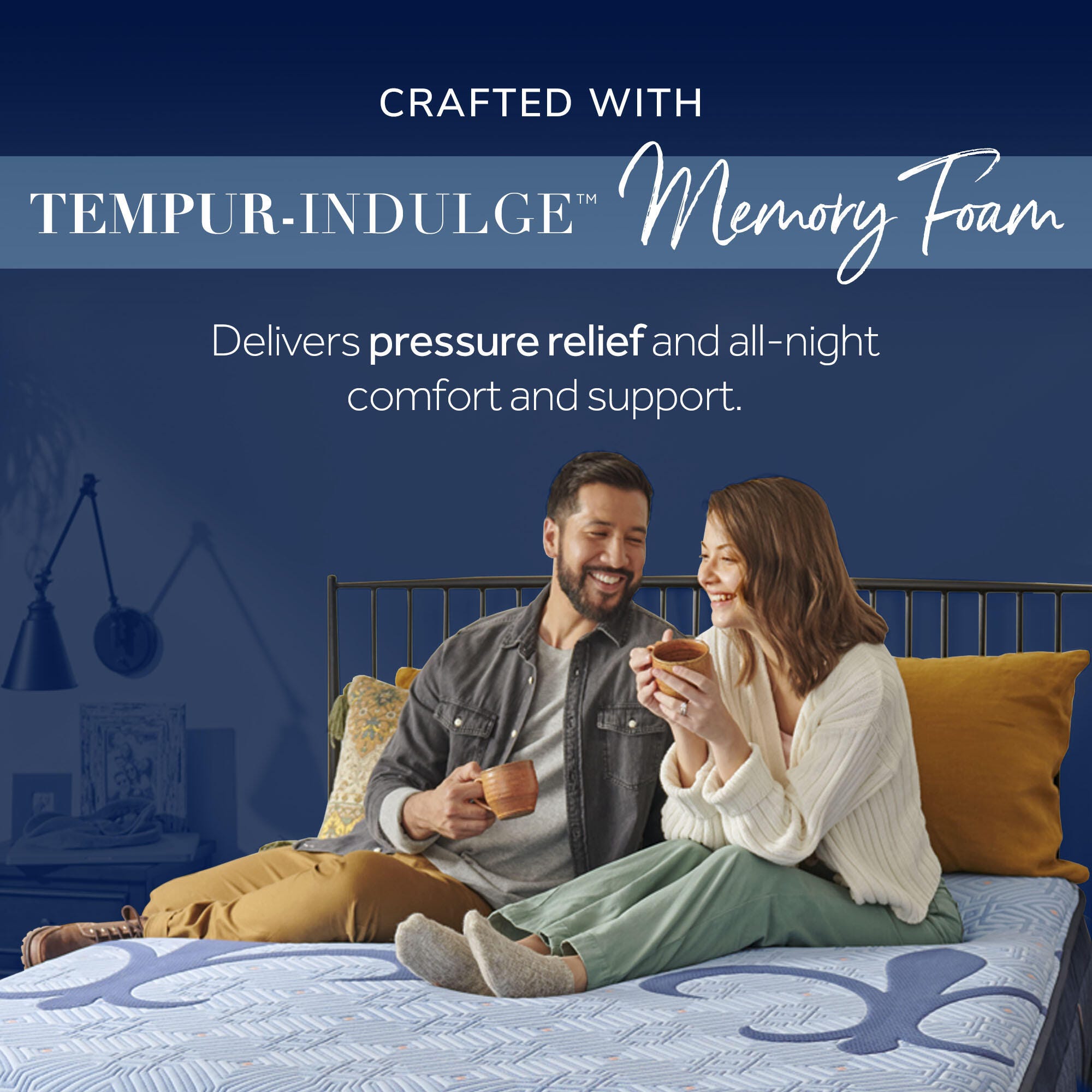 Stearns & Foster® Split California King Mattress, Navy, large