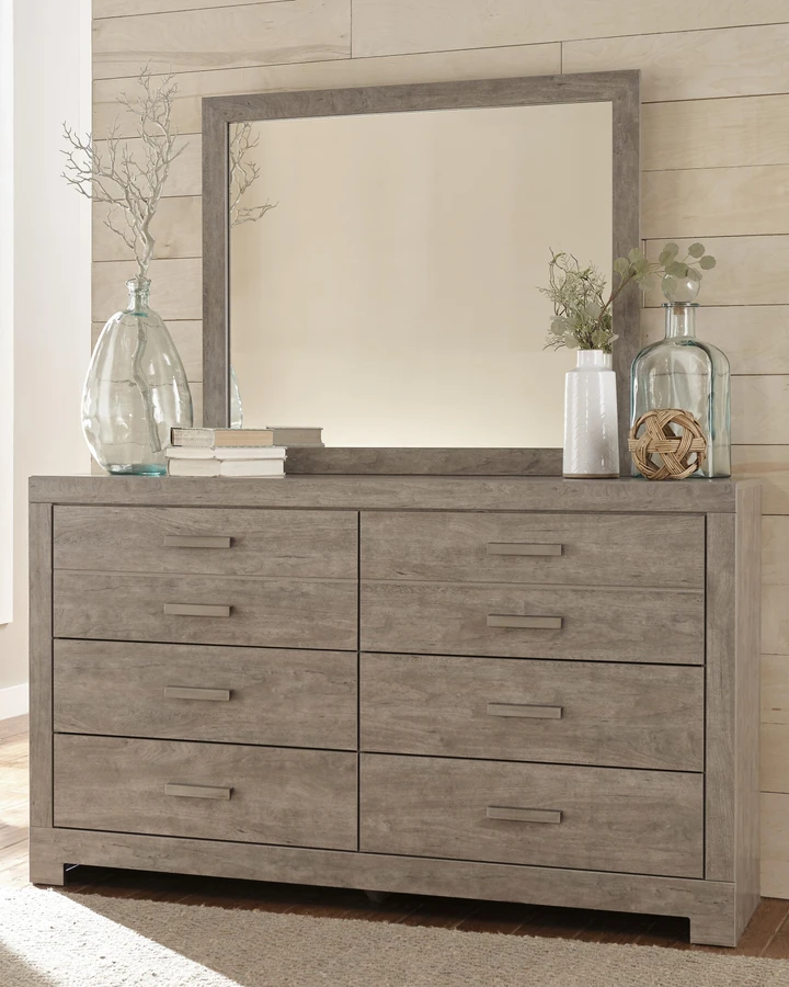 grey dresser with mirror Coaster Ives Gray High Gloss 6-Drawer and Luna Furniture while the deep bottom drawers offer ample space for garments Furniture of America Santi Wood
