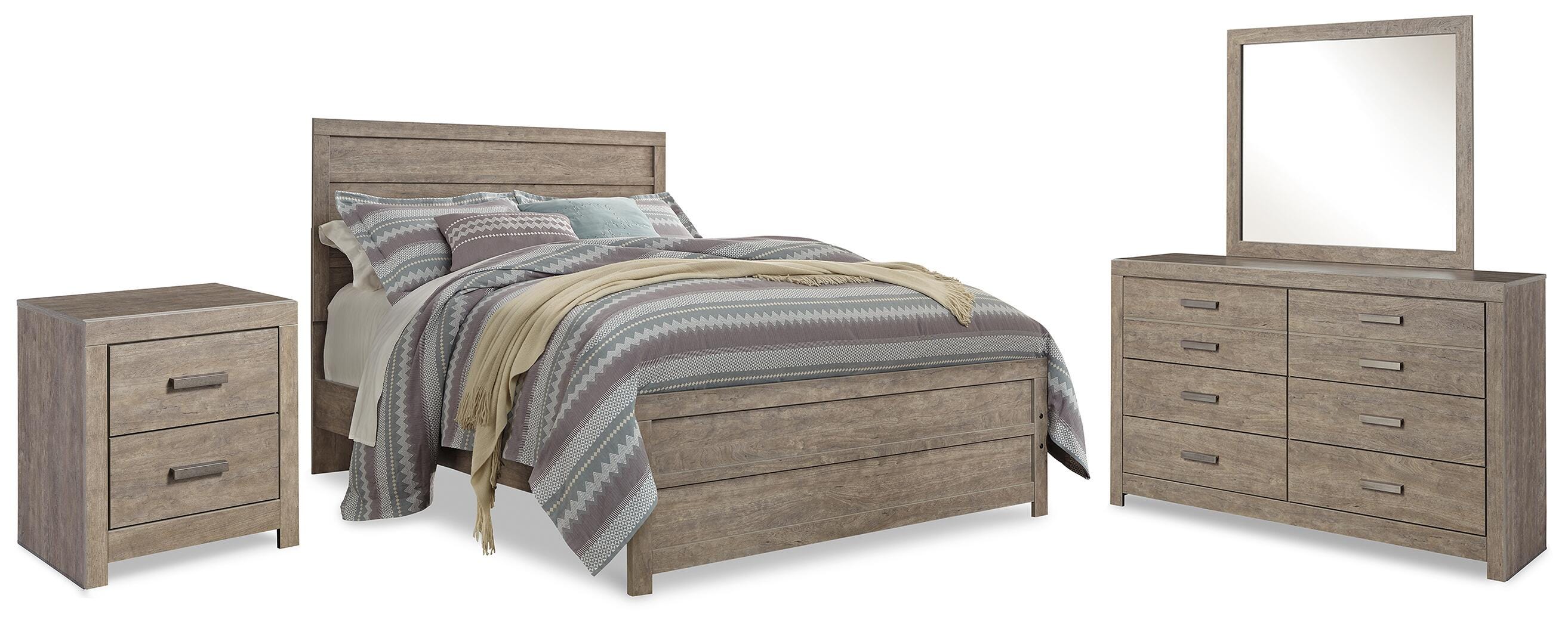 Culverbach Queen Panel Bed, Dresser, Mirror and Nightstand - image 1