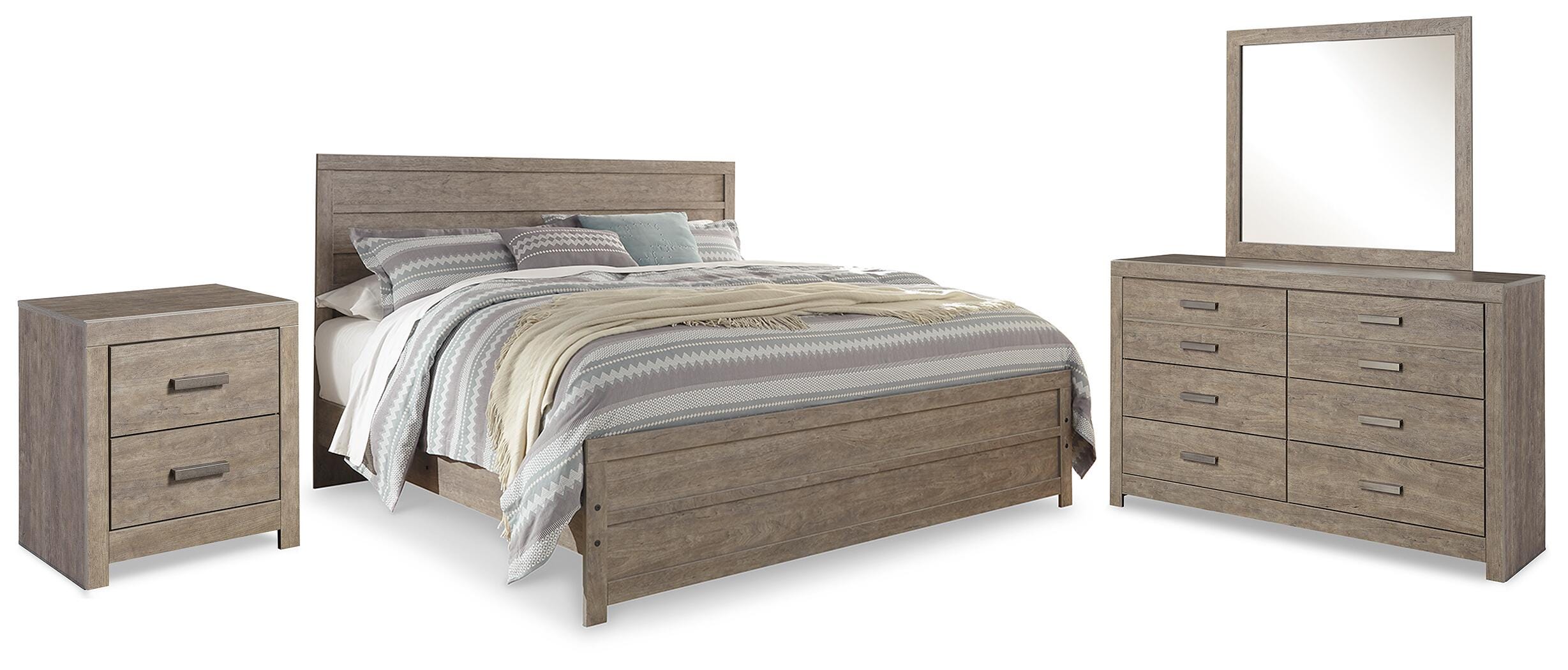 Culverbach King Panel Bed, Dresser, Mirror and Nightstand - image 1