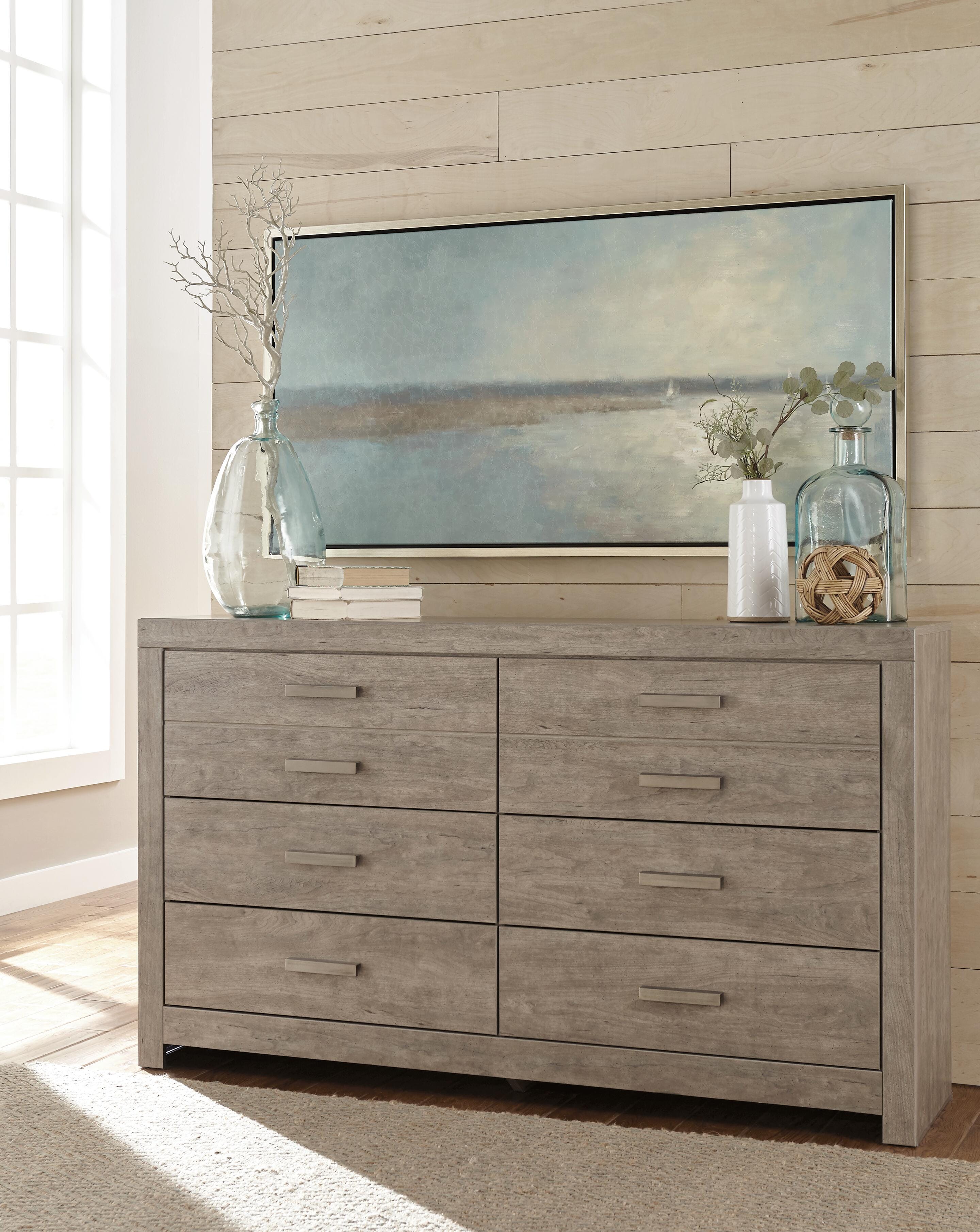 Culverbach Queen Panel Bed with Dresser, Gray, large