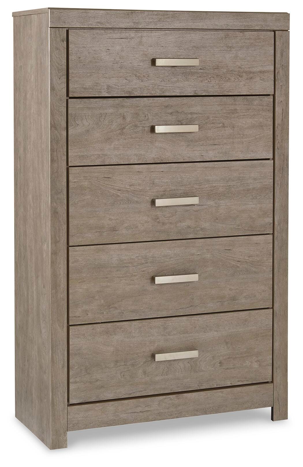 Cama con panel Queen Culverbach con cajonera - image 4
