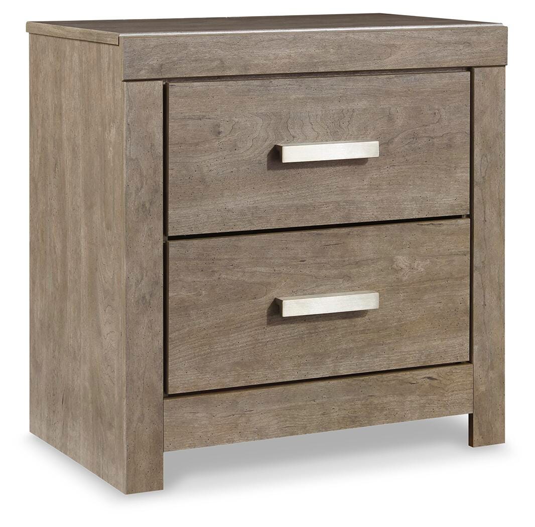 Culverbach Full Panel Bed with Nightstand, Gray, large