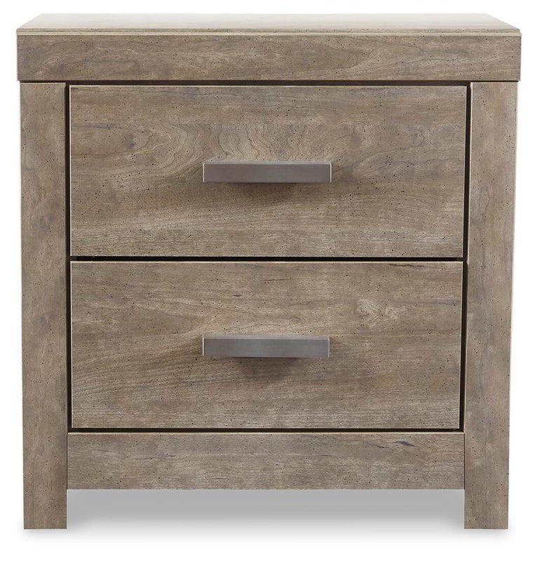 Culverbach 22" 2 Drawer Charging Nightstand, Gray