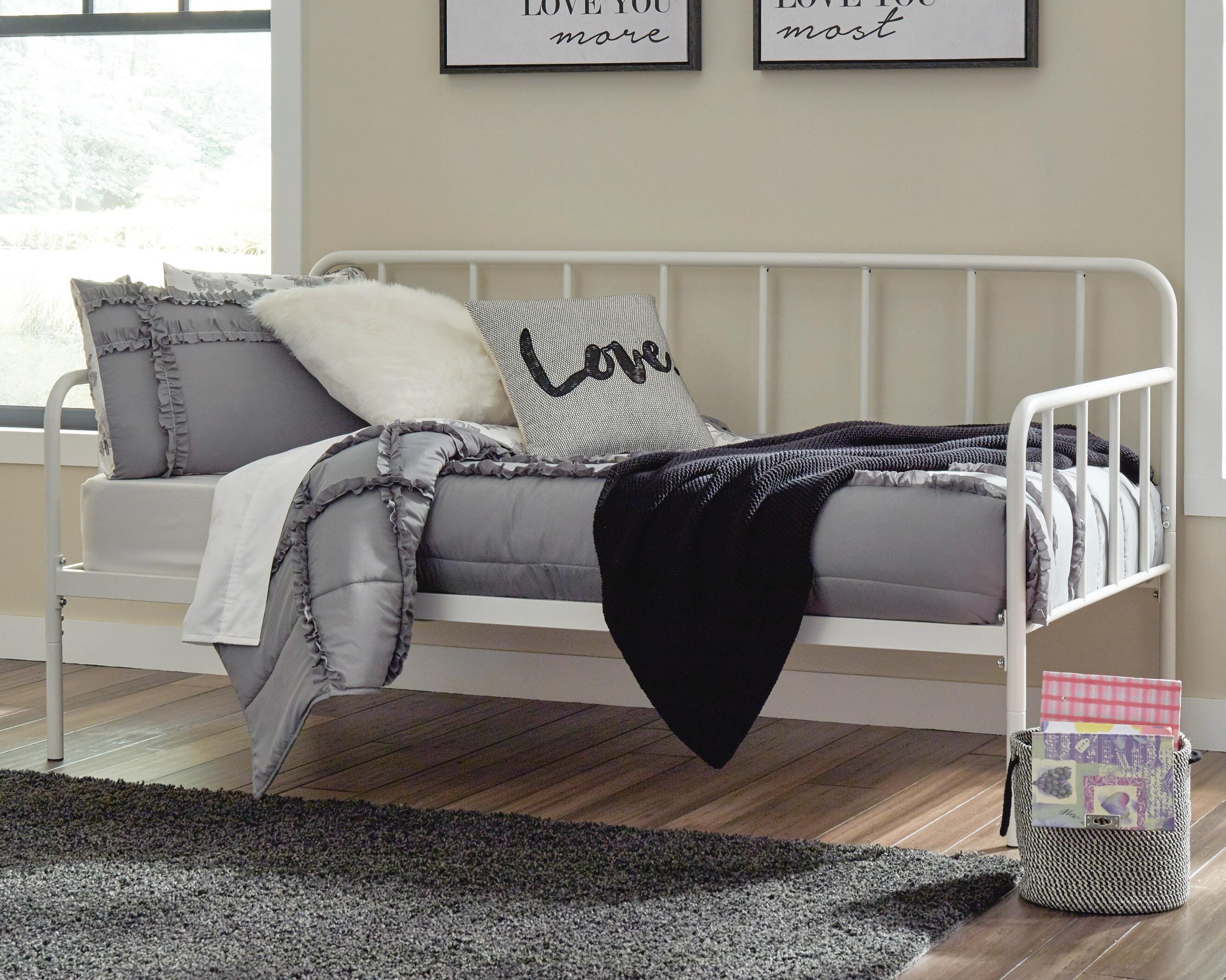 Trentlore Twin Metal Day Bed with Platform, , large