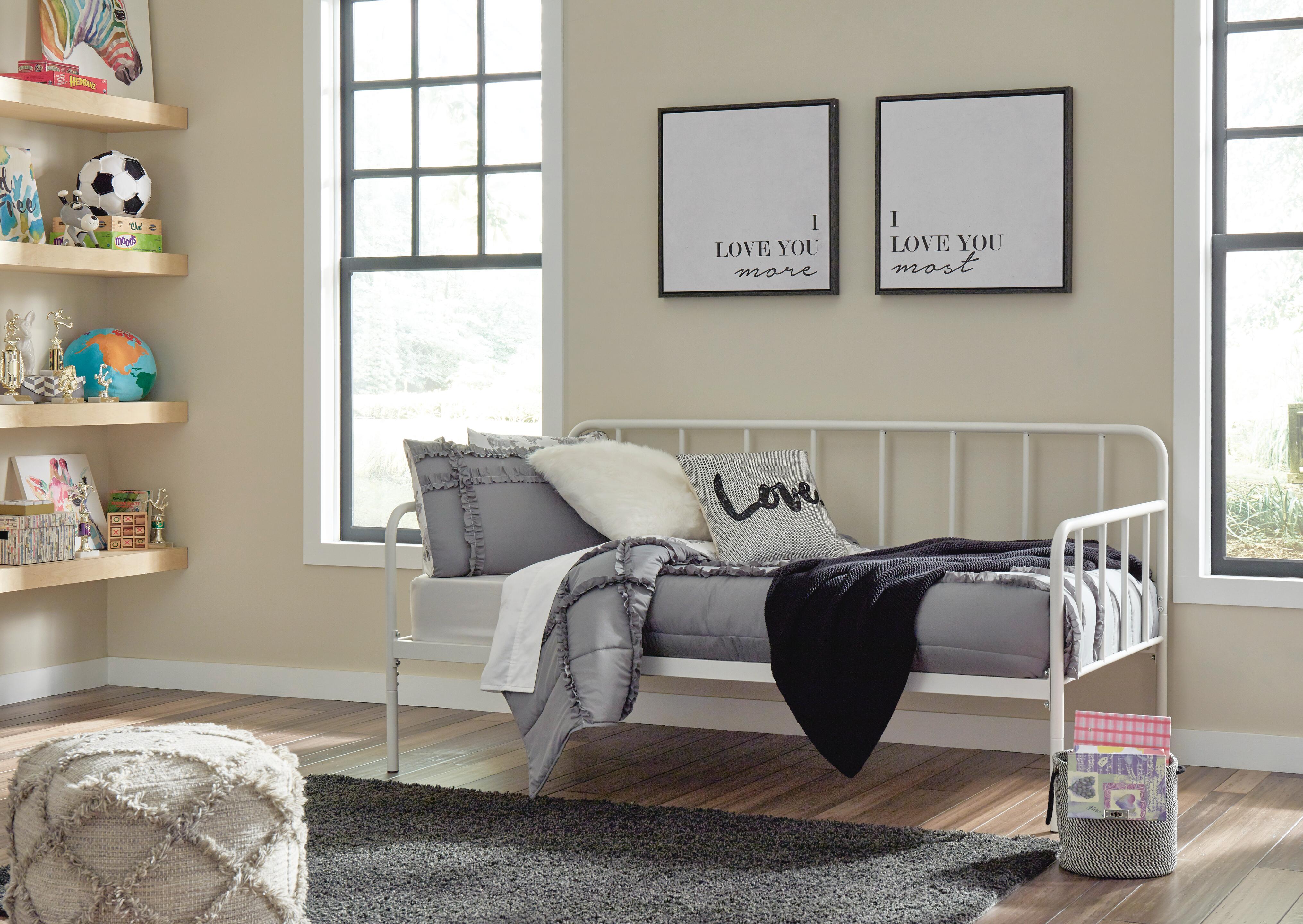 Trentlore Twin Metal Day Bed with Platform | Ashley