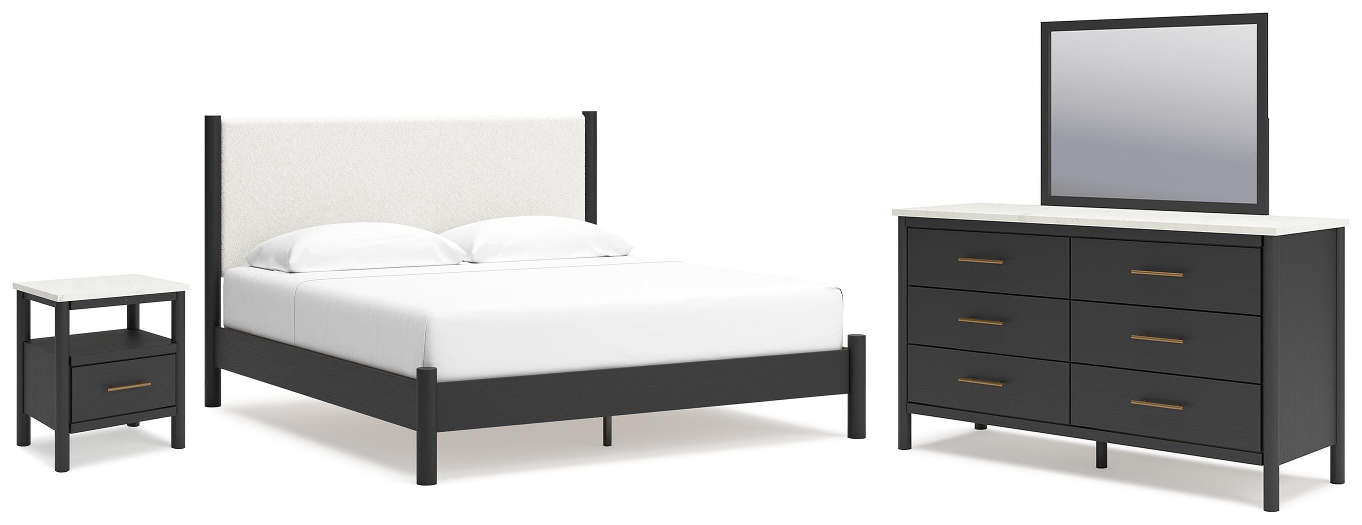 Cadmori King Panel Bed, Dresser, Mirror and Nightstand - image 1