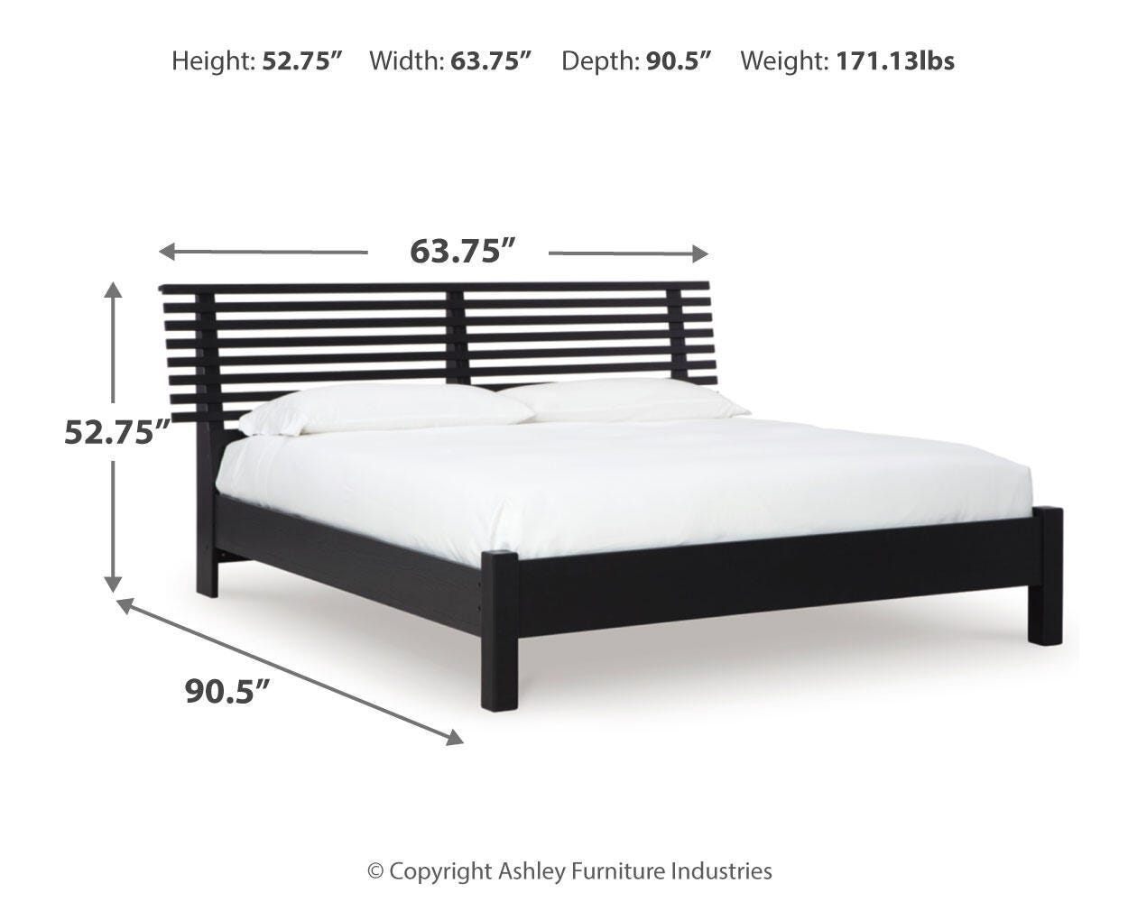 Danziar Queen Slat Panel Bed - image 6