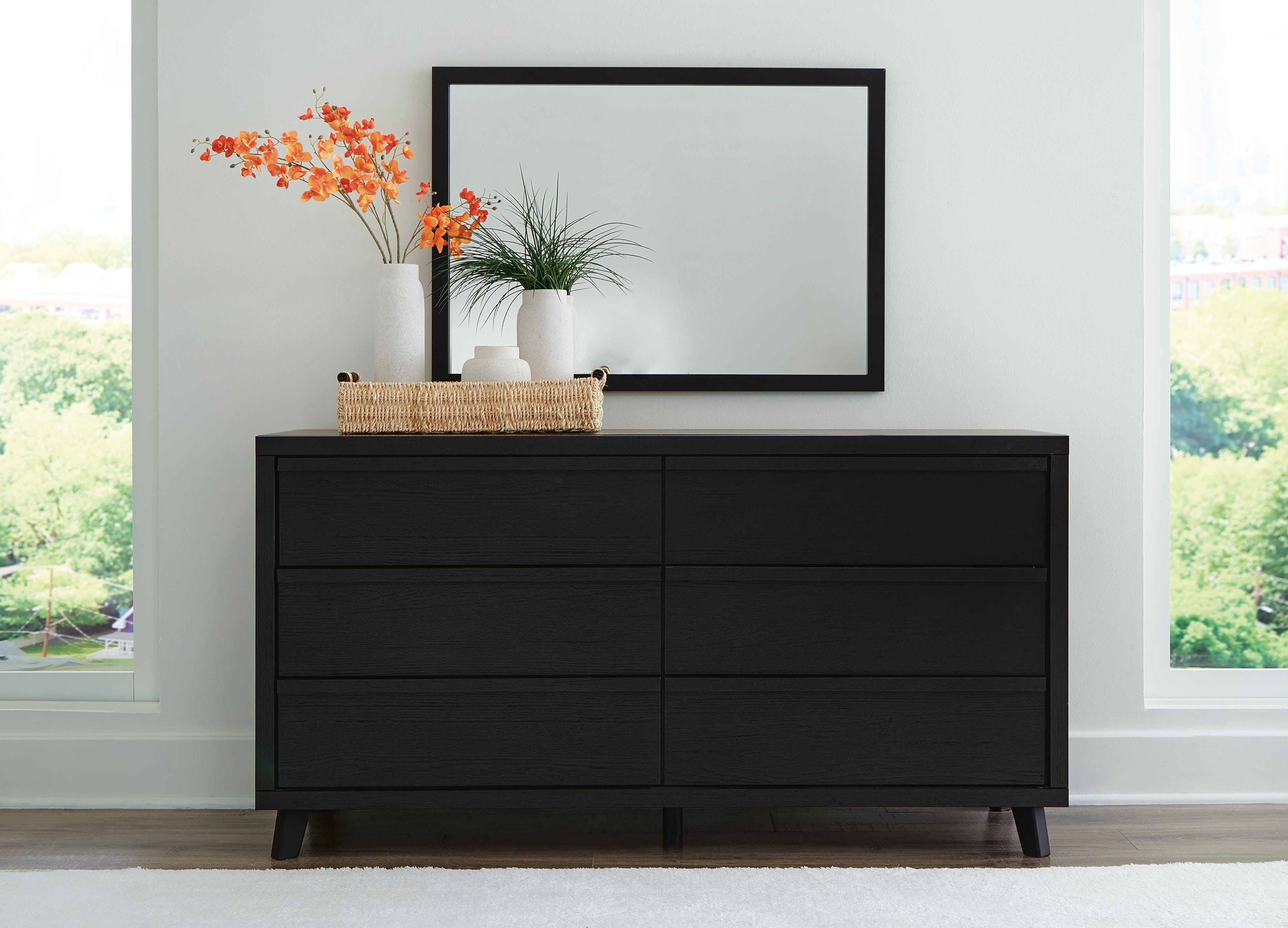 Danziar 6 Drawer Dresser and Mirror | Ashley