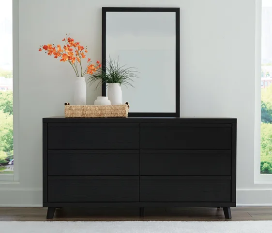 Danziar - Black - Six Drawer Dresser Danziar - Black - Six Drawer Dresser
