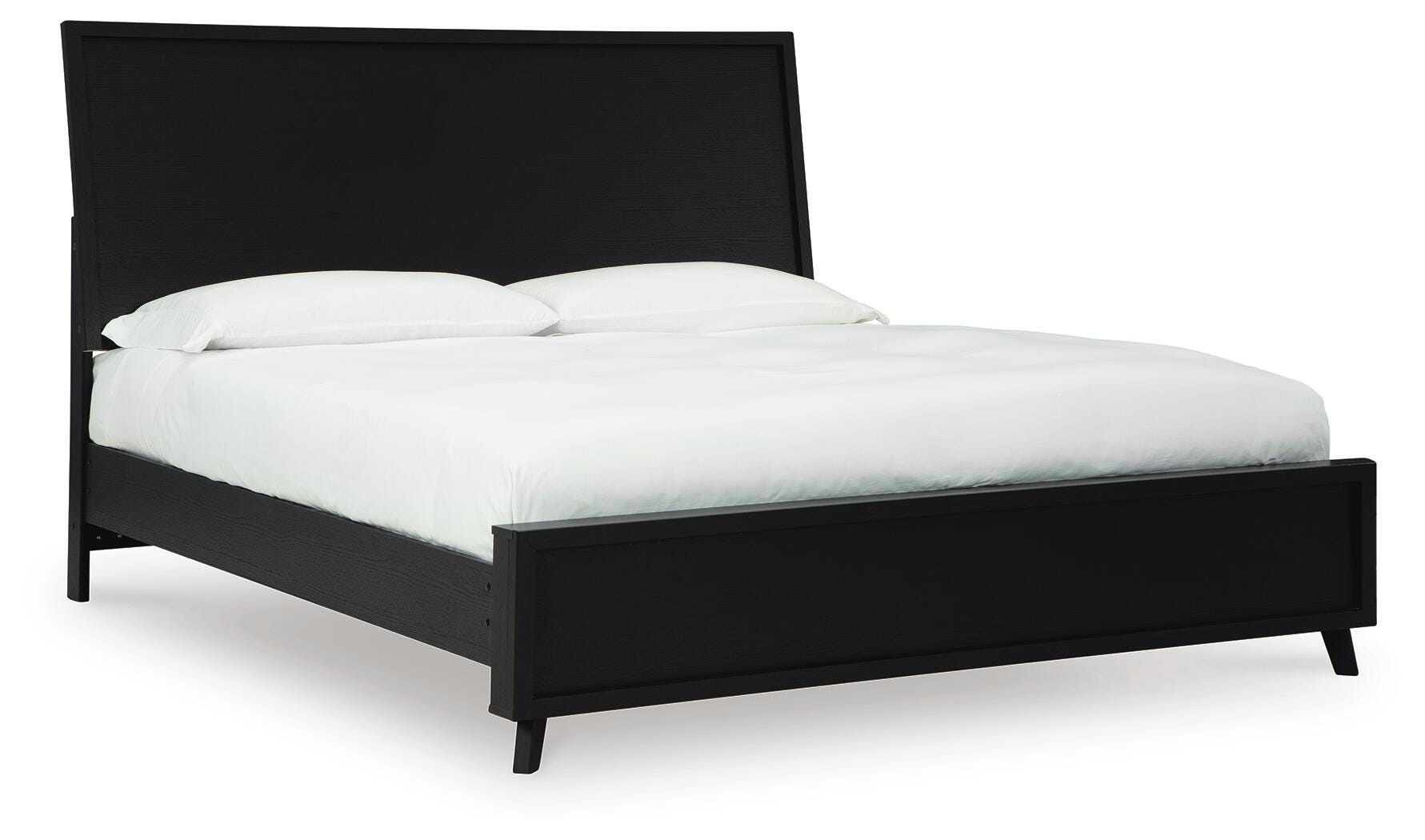 Danziar King Panel Bed, Black, large