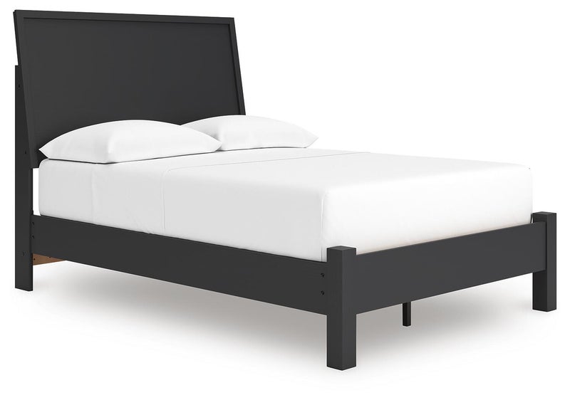 Danziar Full Panel Bed, Black