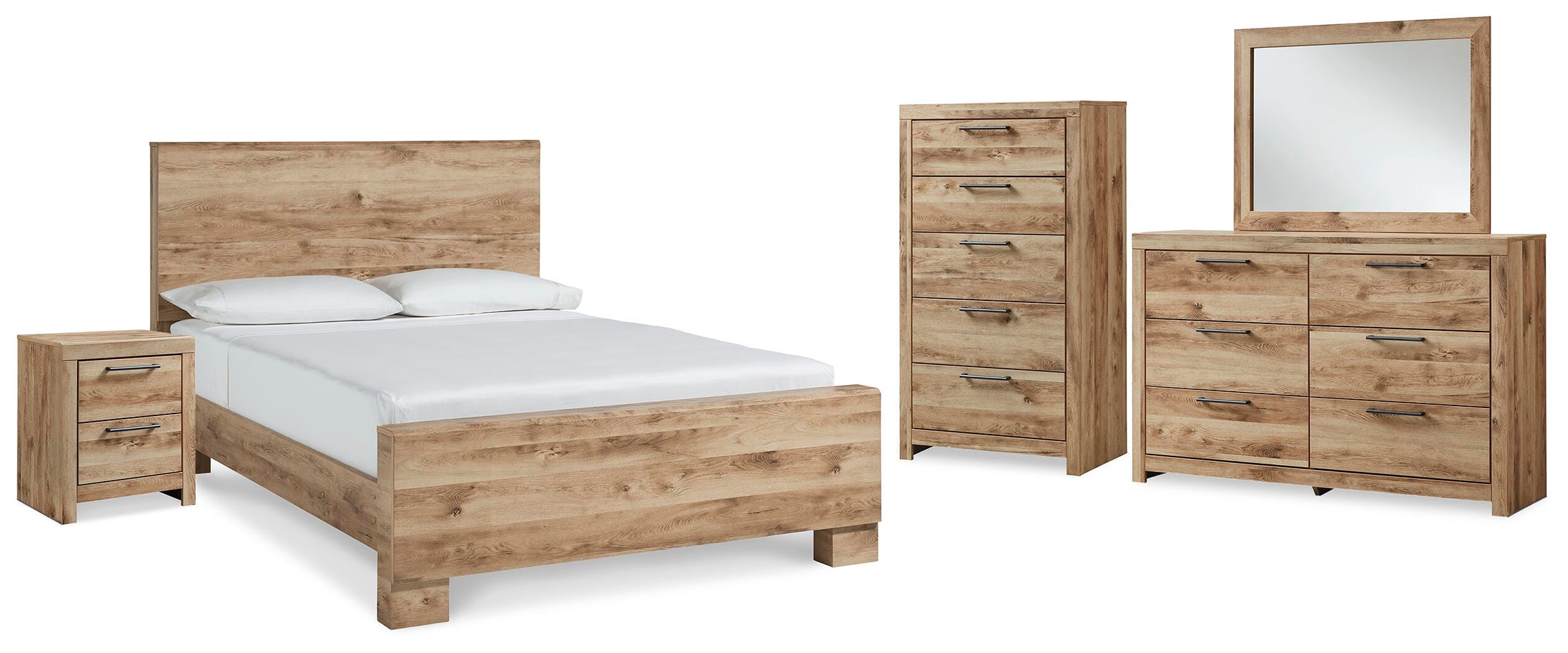 Hyanna Queen Panel Bed, Dresser, Mirror, Chest and Nightstand - image 1
