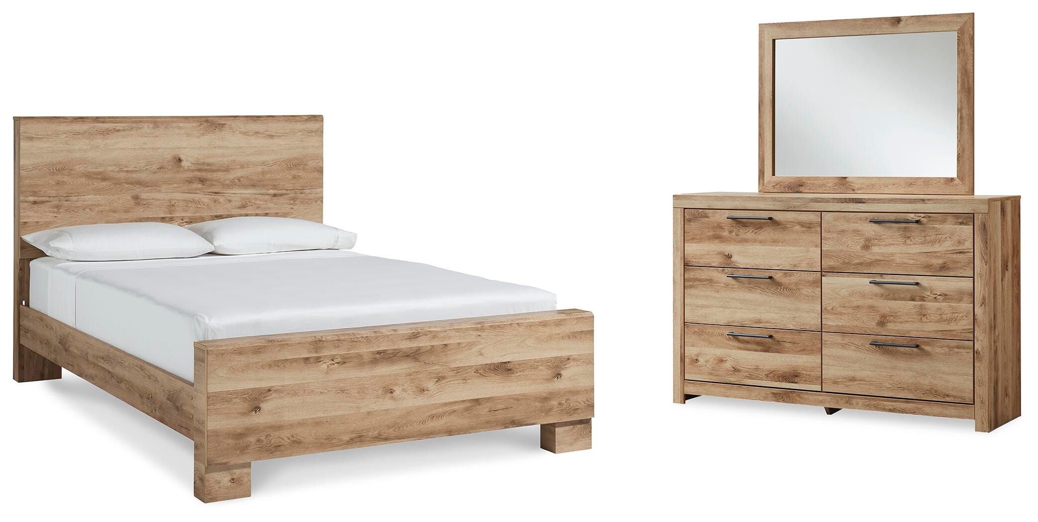 Cama con dosel Hyanna Queen, tocador y espejo - image 1