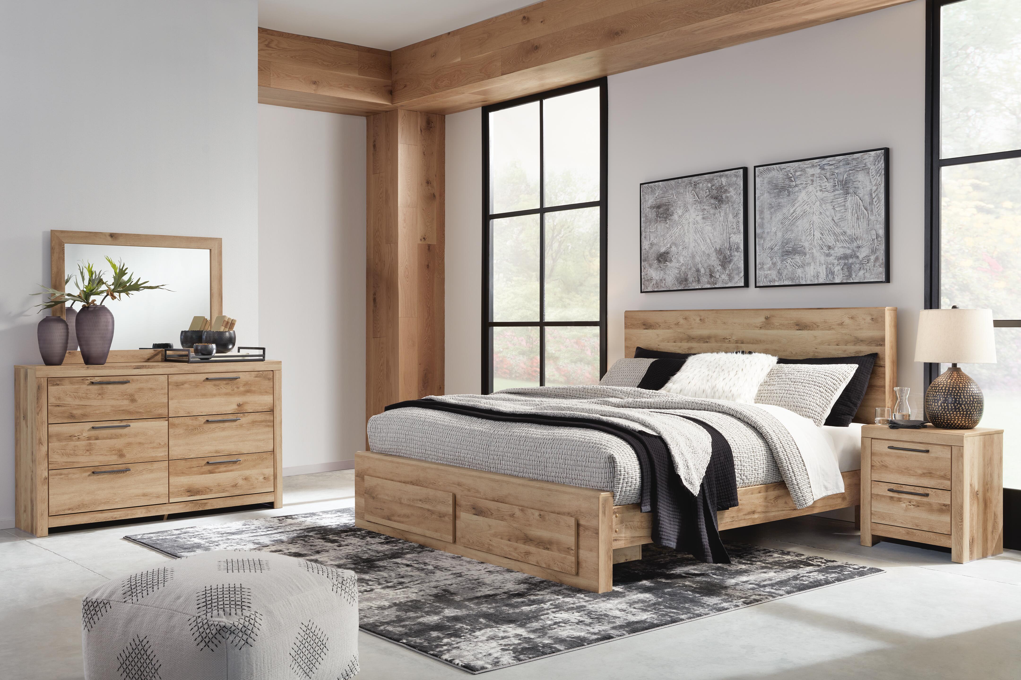 Cama con almacenaje, cómoda y espejo Hyanna King - image 10