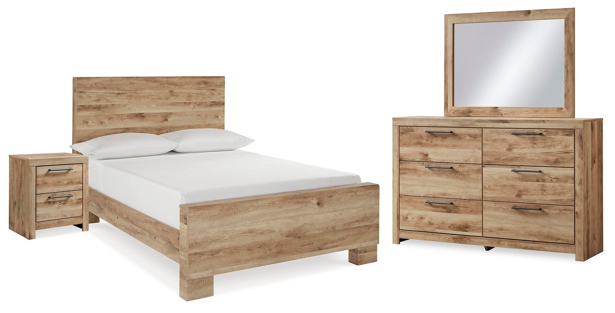 Cama completa Hyanna, tocador, espejo y mesita de noche - image 1