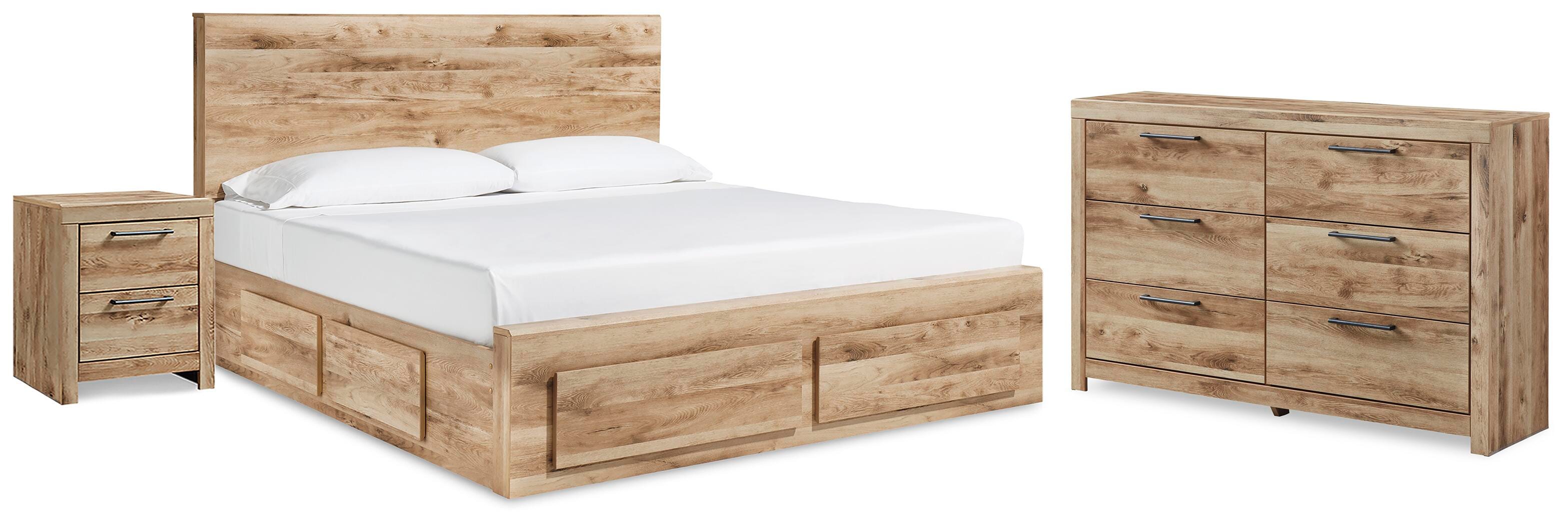 Hyanna Queen Storage Bed, Dresser and Nightstand - image 1