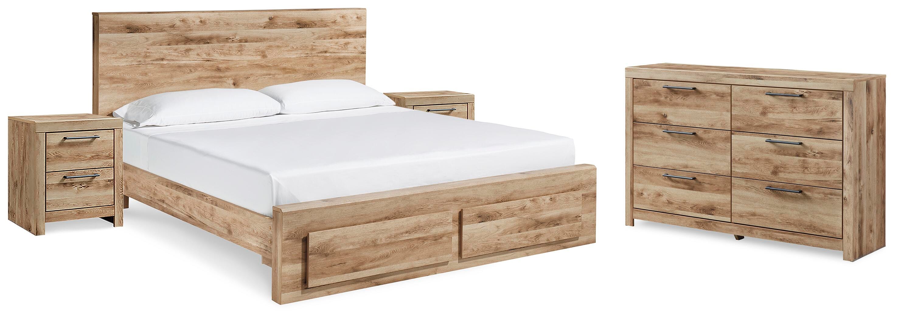 Cama Queen Hyanna con almacenaje, cómoda y 2 mesitas de noche - image 1