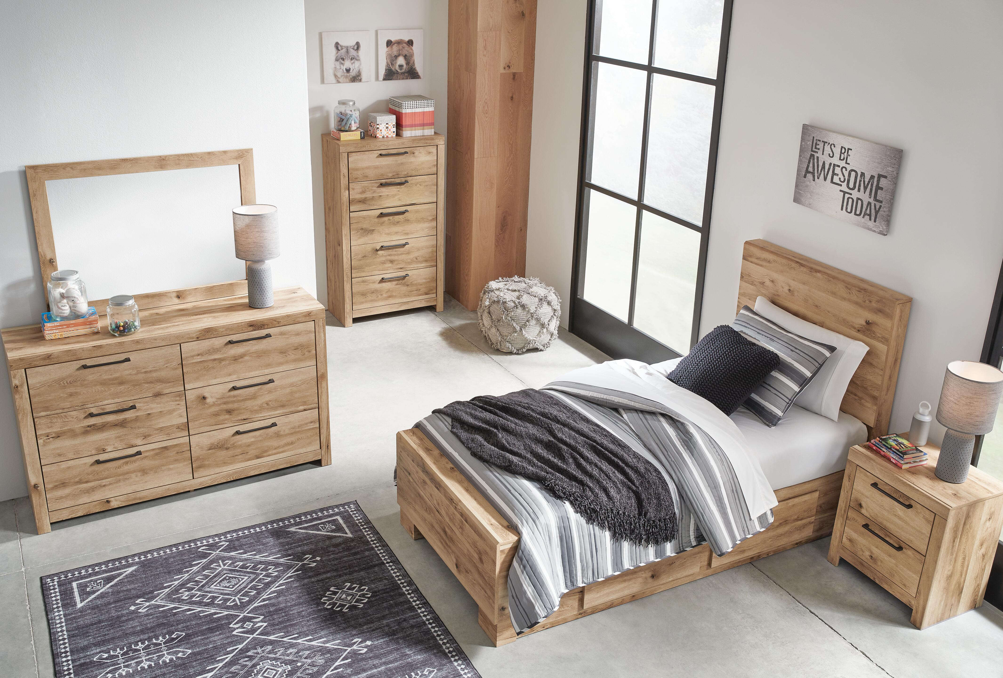 Hyanna Twin Panel Bed with 1 Side Storage - image 7