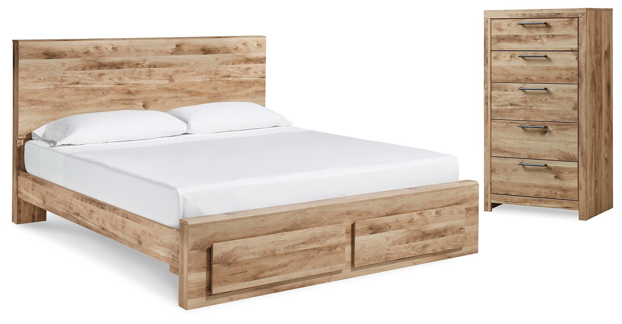 Cama con almacenamiento y cómoda Hyanna Queen Panel - image 1