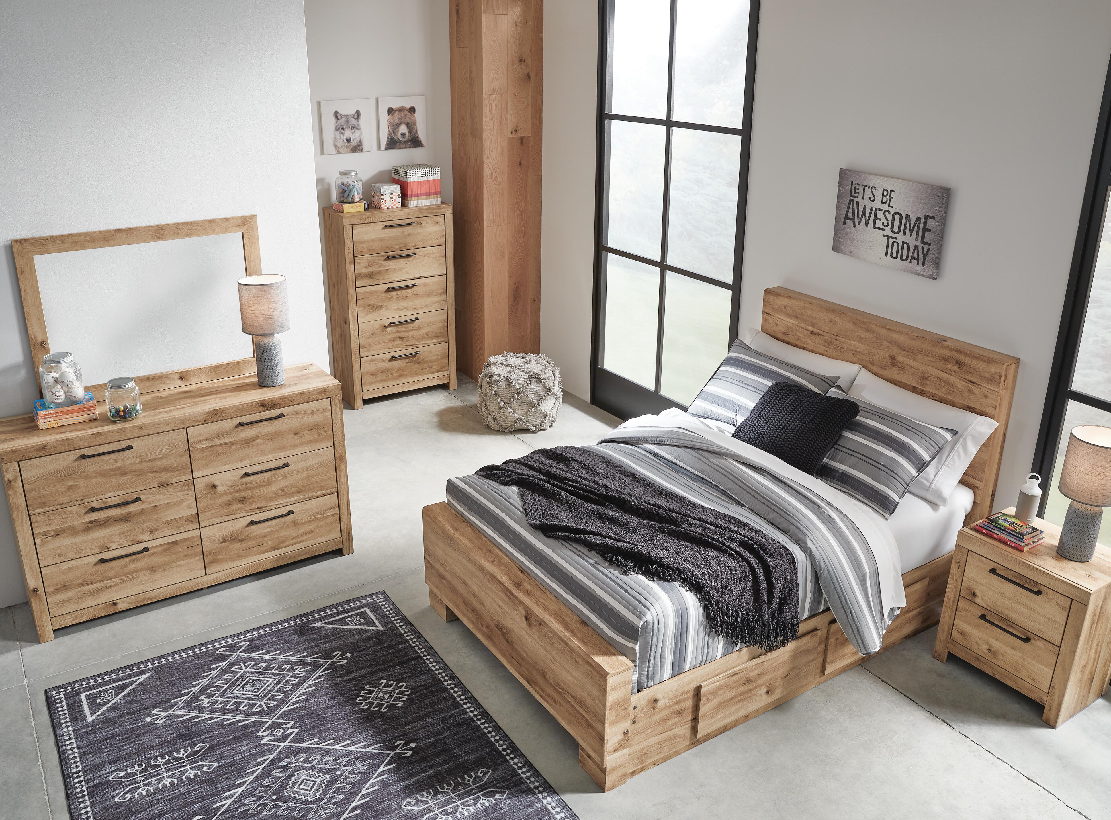 Hyanna Full Panel Bed with 1 Side Storage - image 5