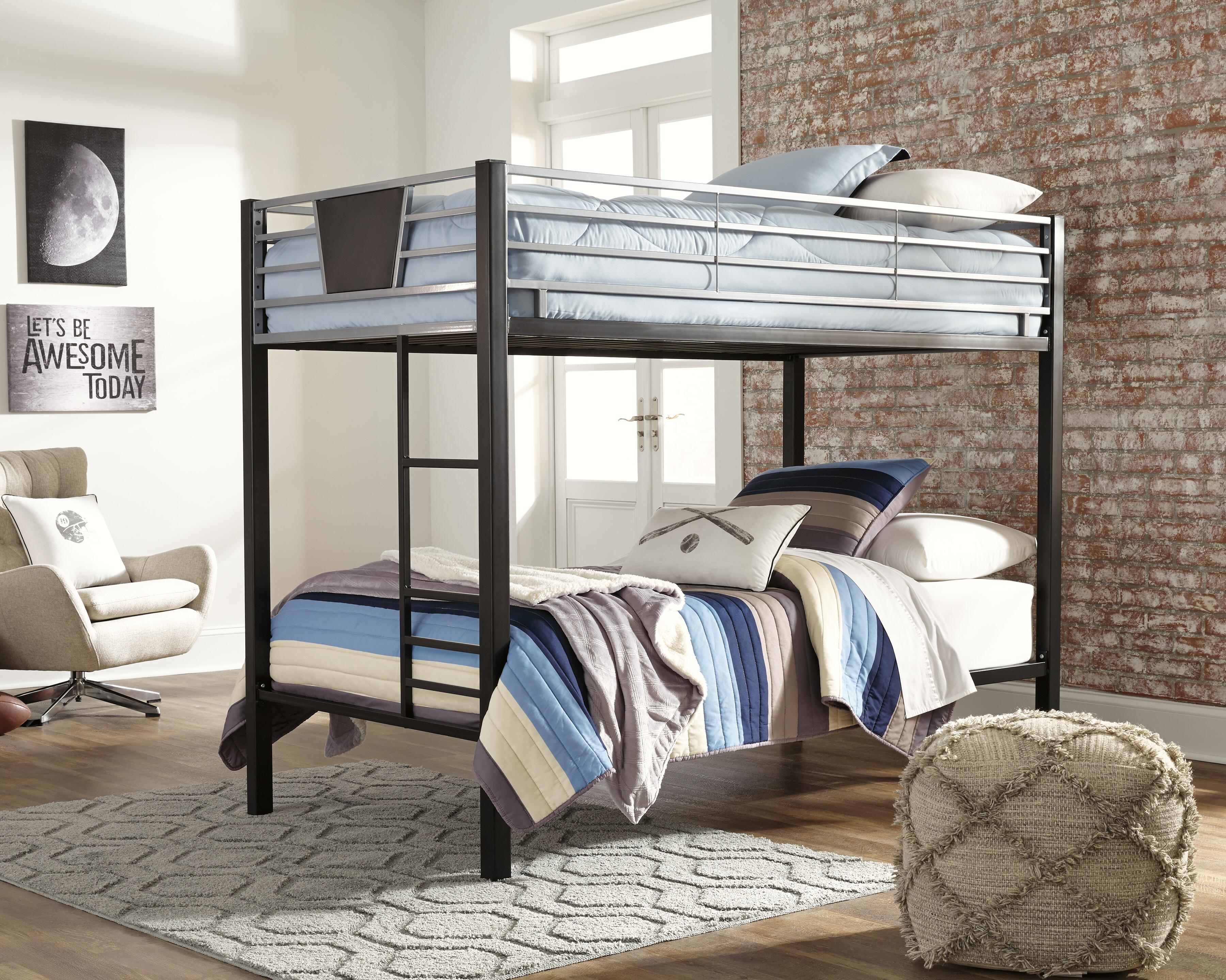 Dinsmore Twin over Twin Bunk Bed with Ladder, , rollover