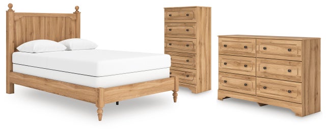 Galletyn Queen Panel Bed with Dresser and Chest