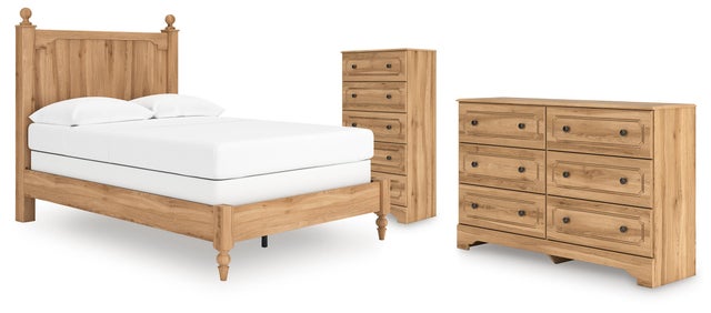 Galletyn Full Panel Bed with Dresser and Chest