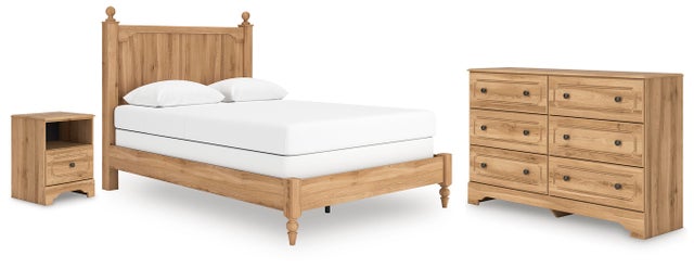 Galletyn Queen Panel Bed with Dresser and Nightstand