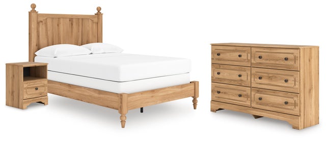 Galletyn Full Panel Bed with Dresser and Nightstand