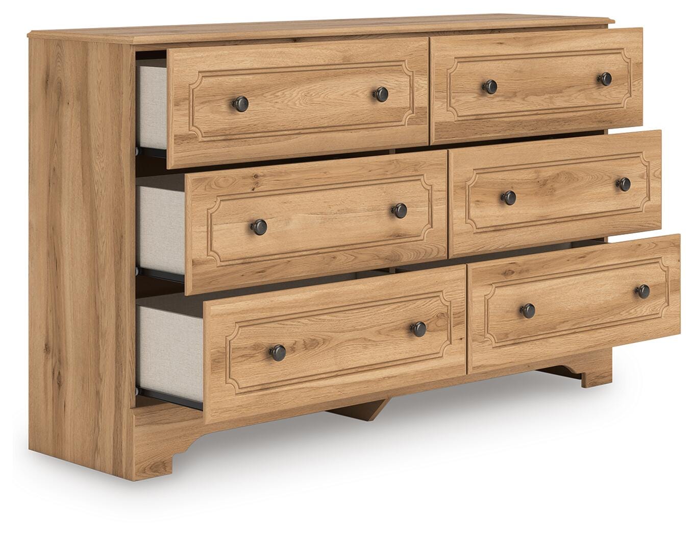 brown teen formal dress Wright 4-piece Eastern King Bedroom Set Brown Oak main image 0