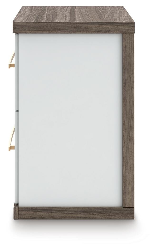 Cama tapizada, cómoda y mesita de noche Mazilar Queen - image 20