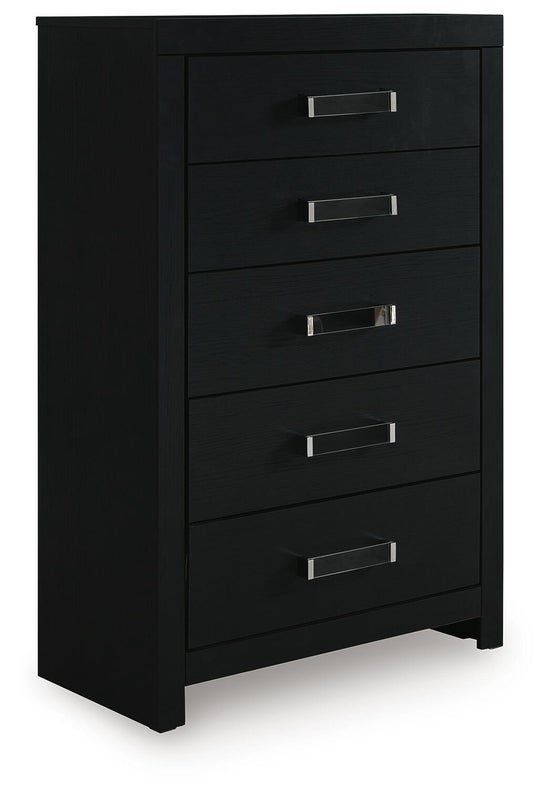 Raechalla Chest of Drawers, Black