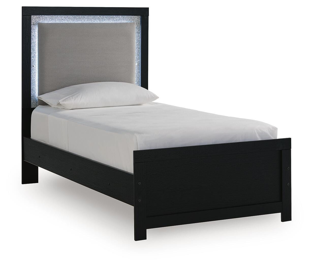 Raechalla Twin Upholstered Panel Bed - image 2