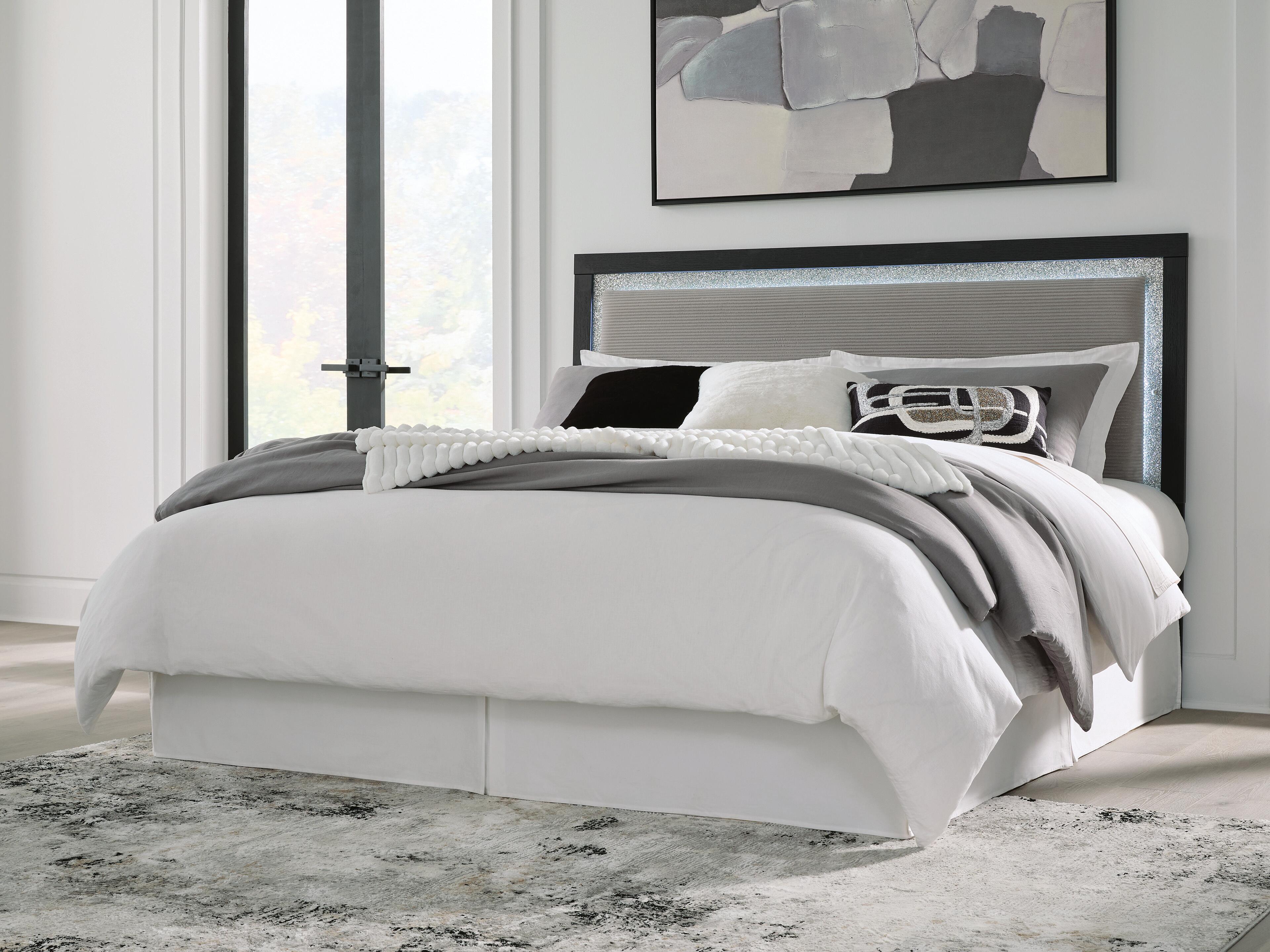 Raechalla King Upholstered Panel Headboard - image 1