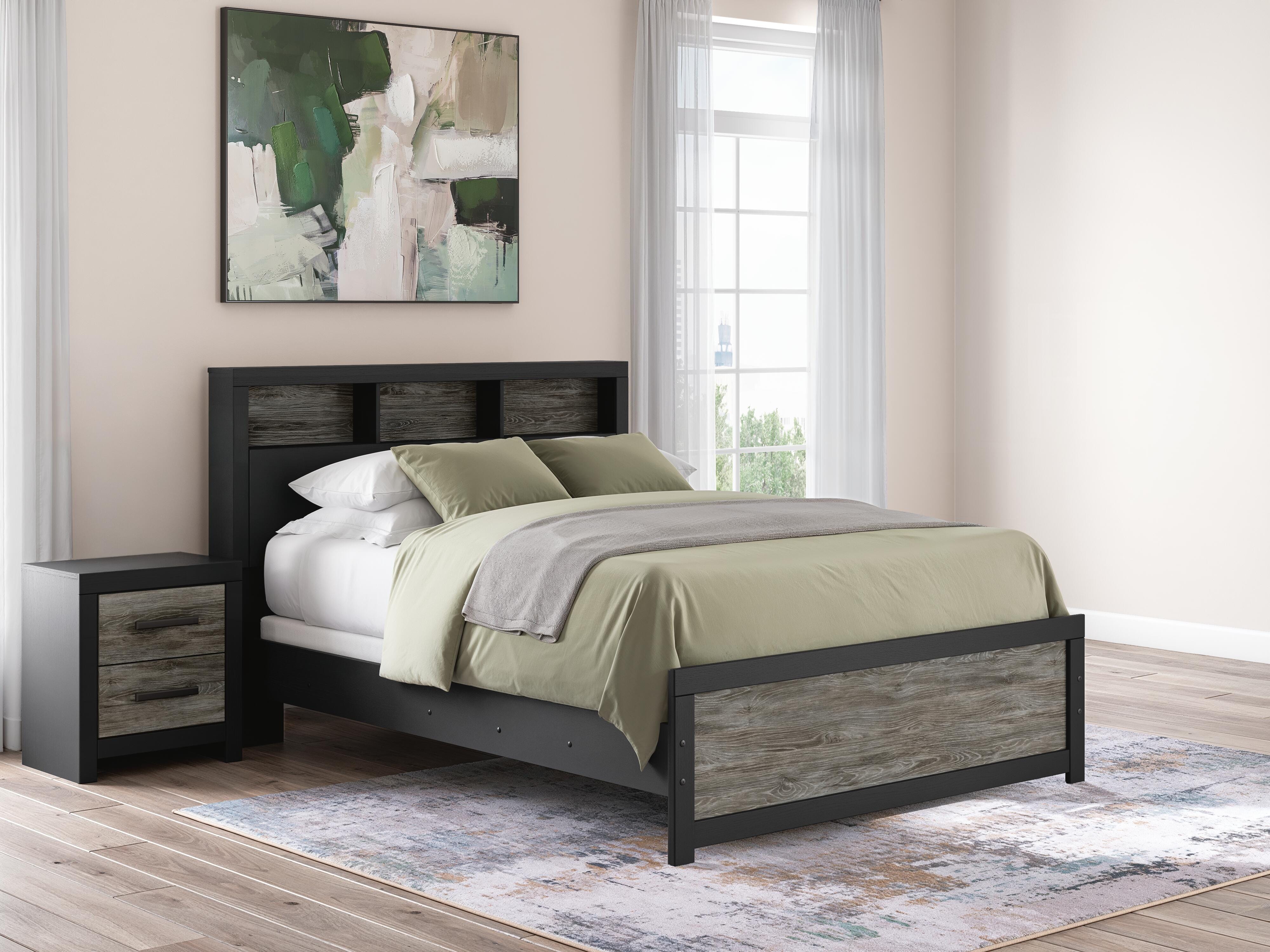 Jonnifer Queen Bookcase Panel Bed - image 1