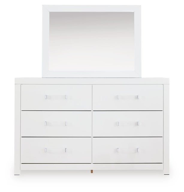 Raechalla Dresser and Mirror, White