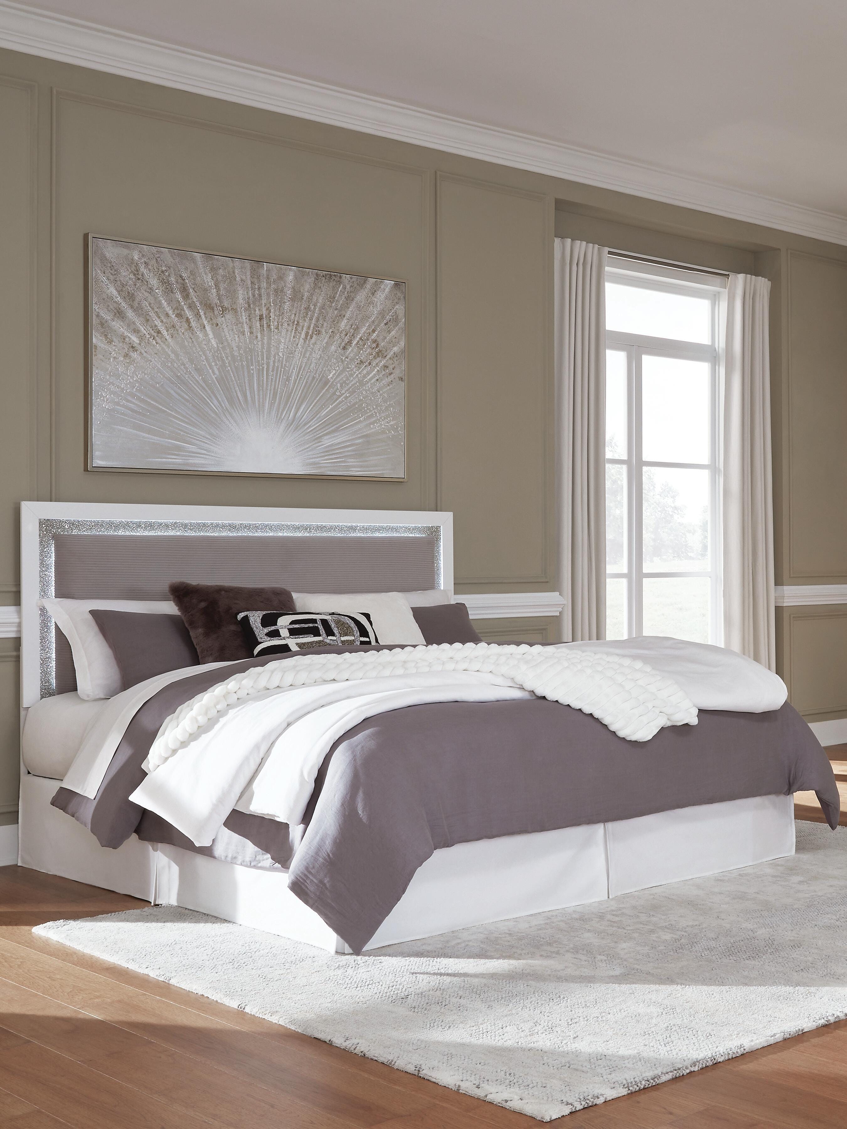 Raechalla King Upholstered Panel Headboard - image 1