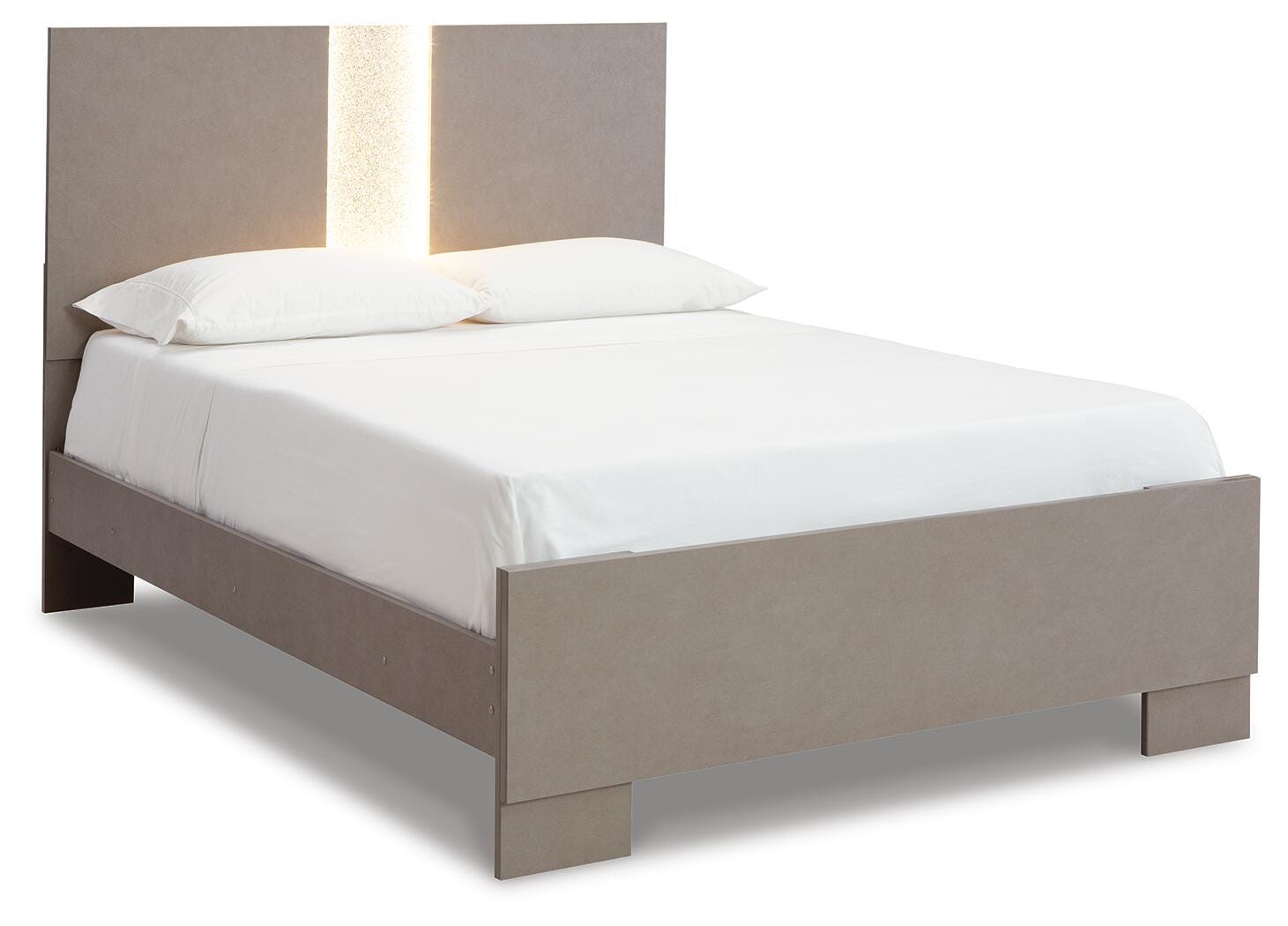 Surancha Queen Panel Bed, Gray, large