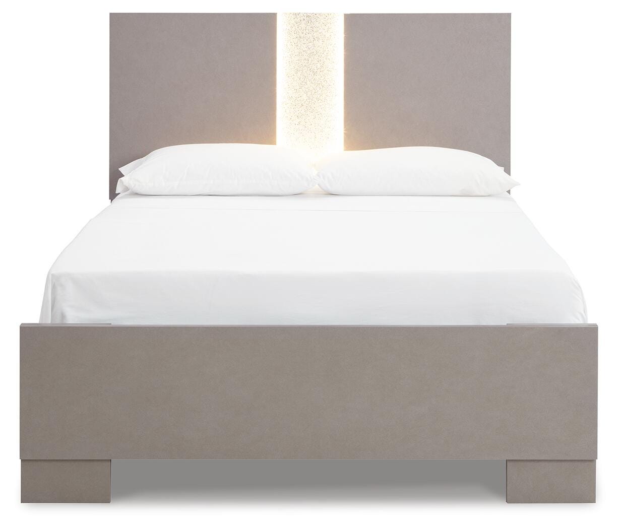 Surancha Queen Panel Bed, Gray, large