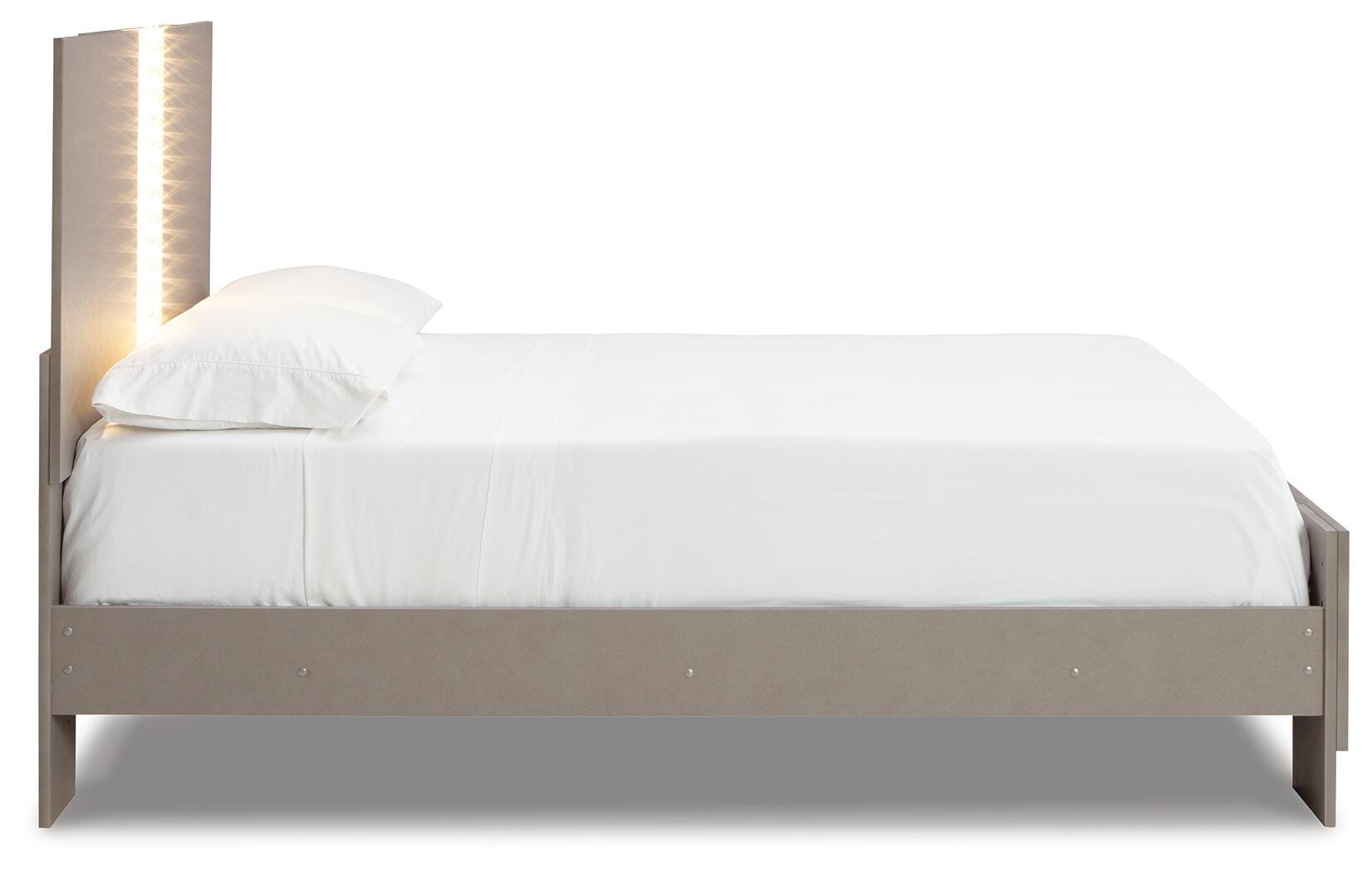 Surancha Queen Panel Bed, Gray, large
