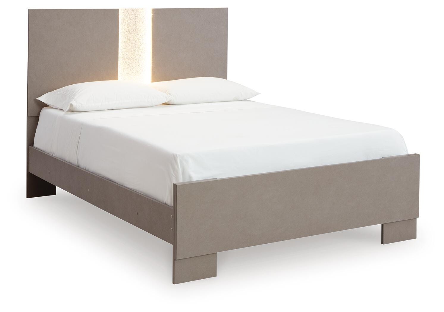 Surancha Full Panel Bed, Gray, large
