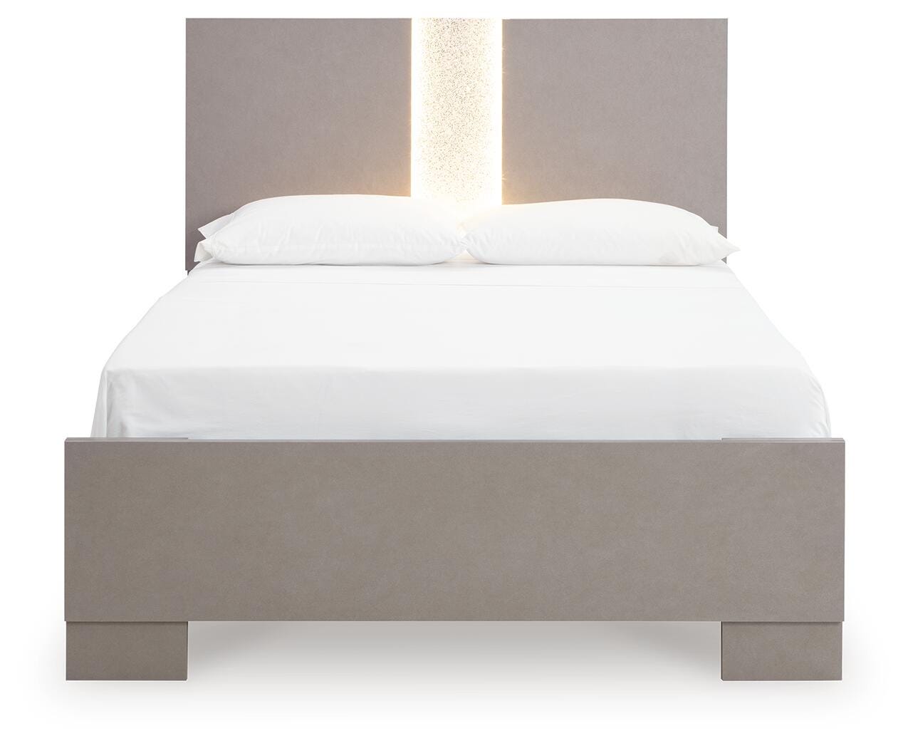 Surancha Full Panel Bed, Gray, large