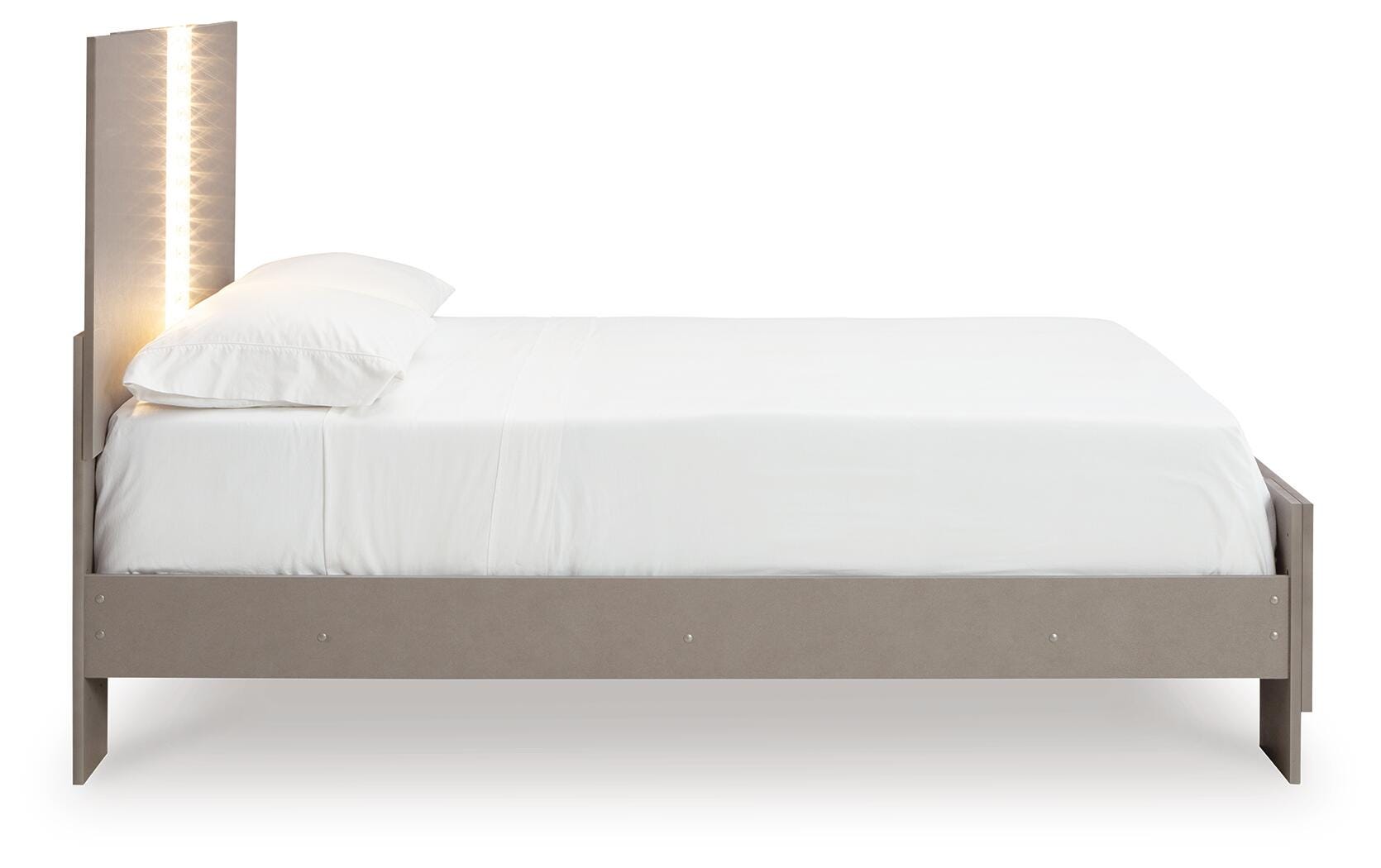Surancha Full Panel Bed, Gray, large
